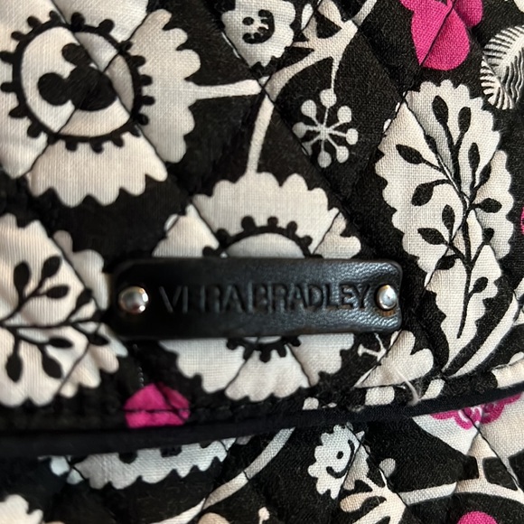 Vera Bradley Disney Black & Pink Mickey Mouse Floral Crossbody - Picture 9 of 9